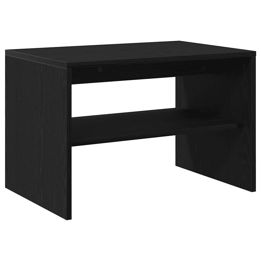 tv-bord 60x40x40 cm konstrueret træ sort egetræsfarve