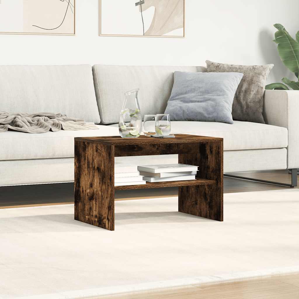 tv-bord 60x40x40 cm konstrueret træ røget egetræsfarve