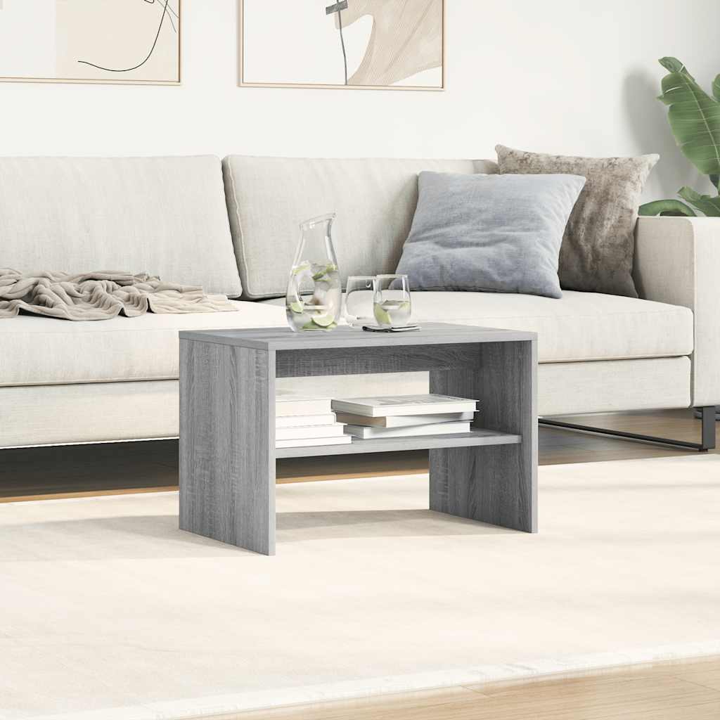 tv-bord 60x40x40 cm konstrueret træ grå sonoma-eg