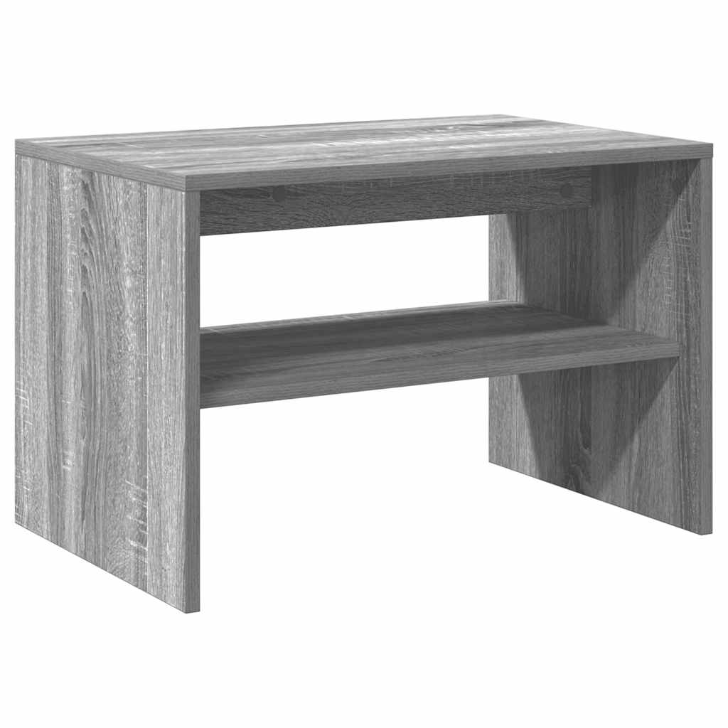 tv-bord 60x40x40 cm konstrueret træ grå sonoma-eg