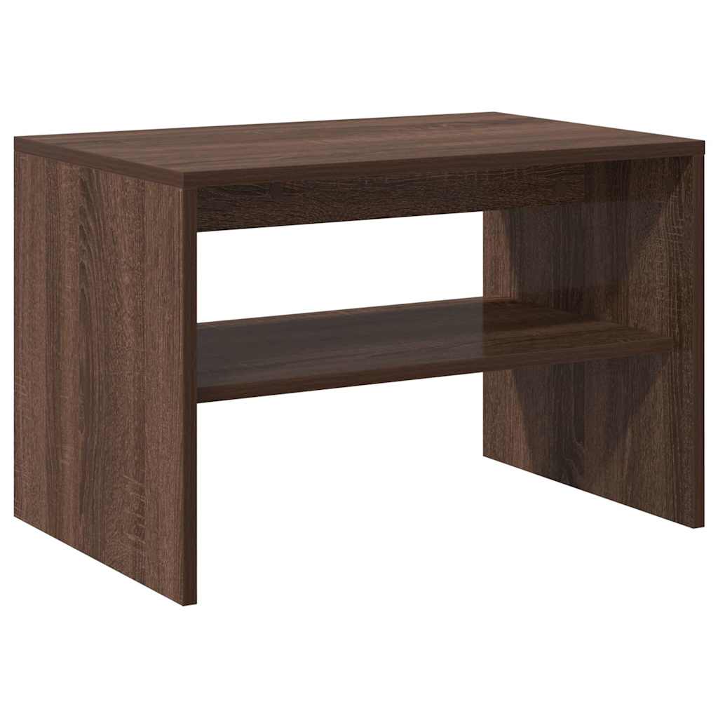 tv-bord 60x40x40 cm konstrueret træ brun egetræsfarve