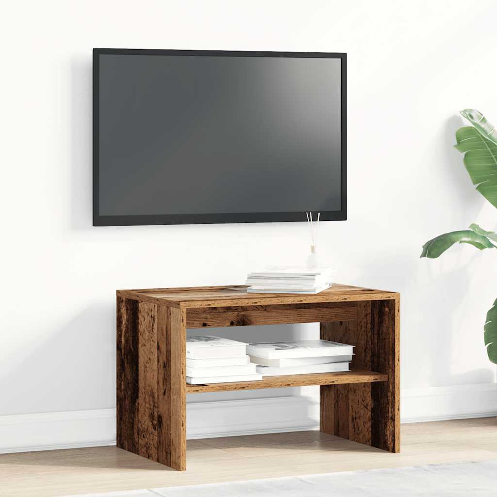 tv-bord 60x40x40 cm konstrueret træ antikt træ