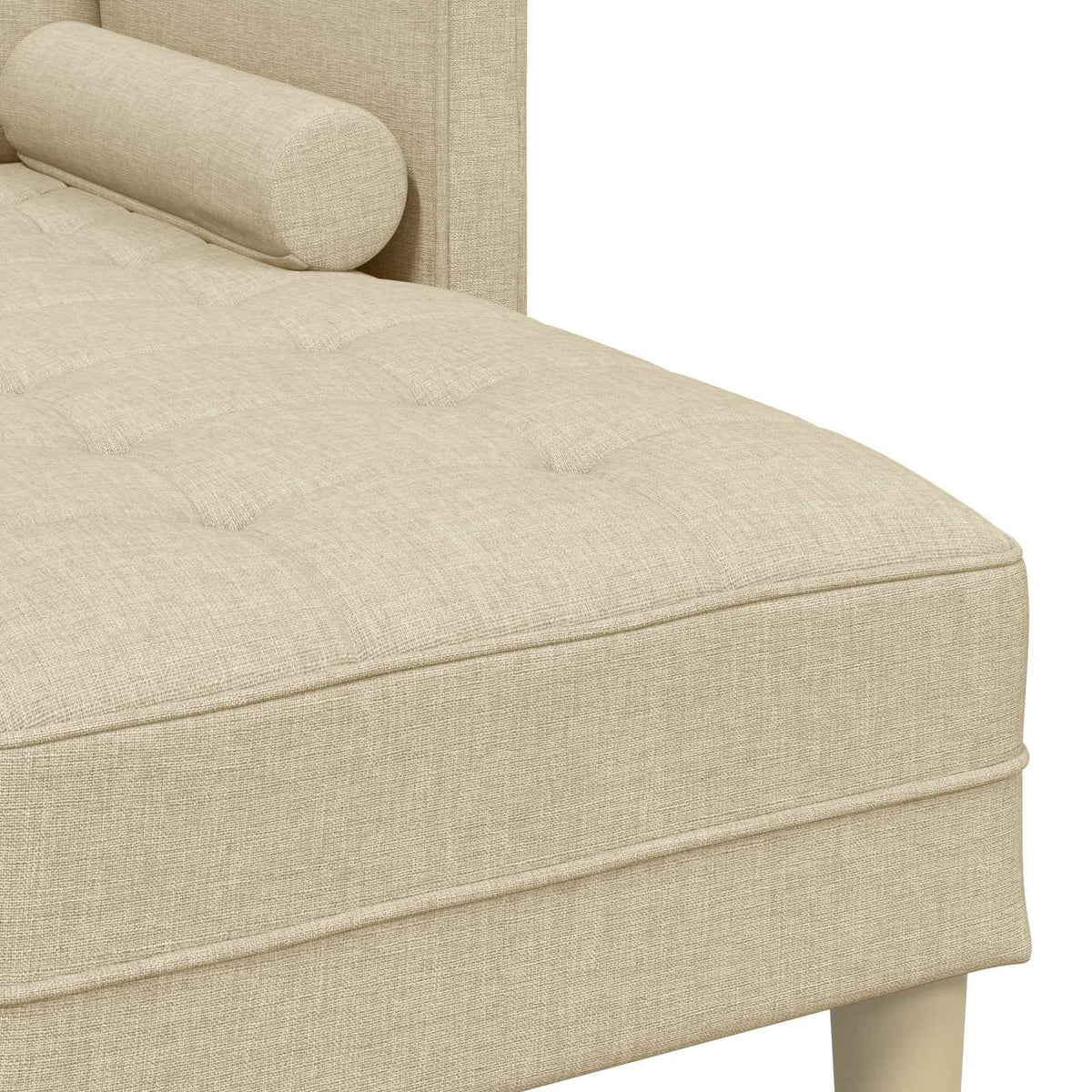 Sofa Sæt 2 stk. Creme Polyester