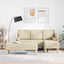 Sofa Sæt 2 stk. Creme Polyester