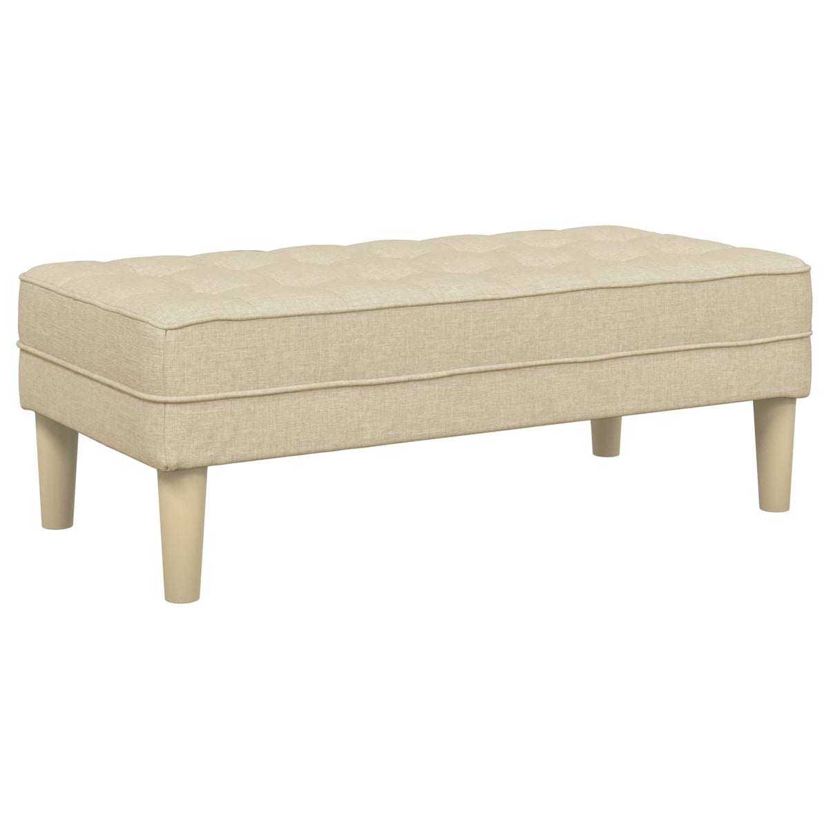 Sofa Sæt 2 stk. Creme Polyester