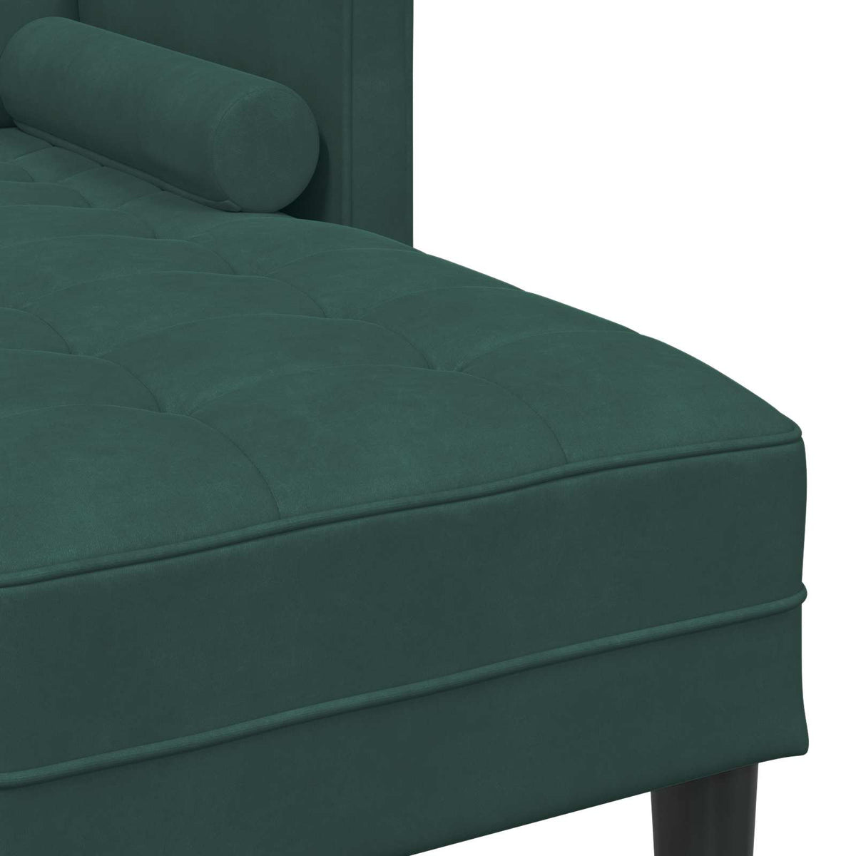 Sofa Sæt 2 stk. Mørkegrøn Polyester