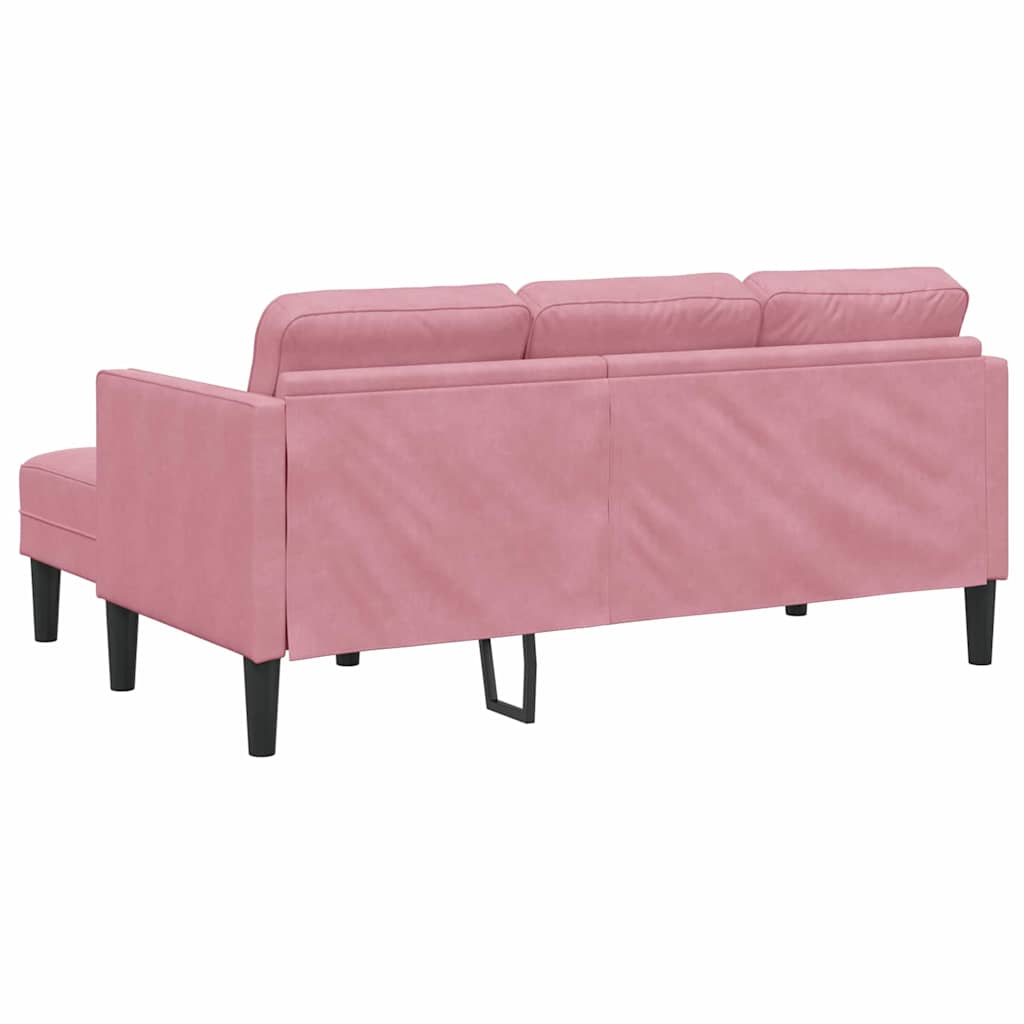 Sofa Sæt 2 stk. Lyserød Polyester