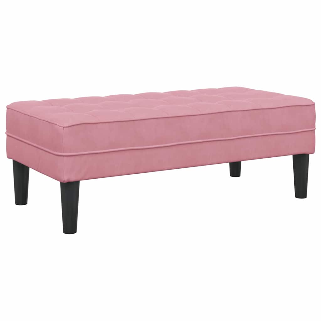 Sofa Sæt 2 stk. Lyserød Polyester