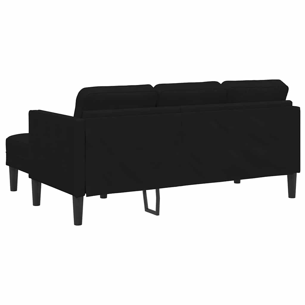 Sofa Sæt 2 stk. Sort Polyester