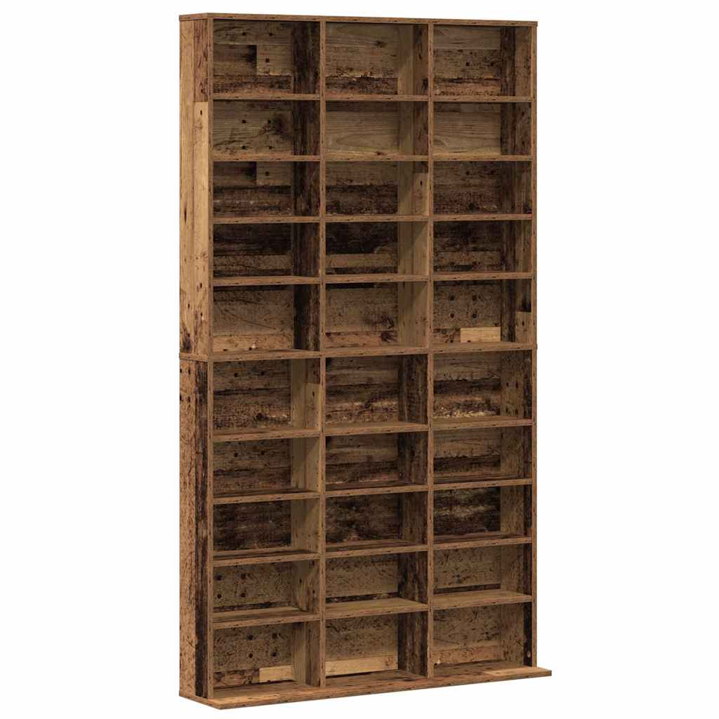 CD Skab Gammelt træ 101 x 23 x 177,5 cm Konstrueret træ