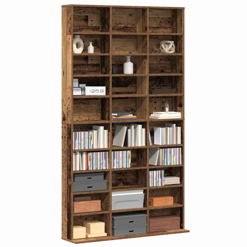 CD Skab Gammelt træ 101 x 23 x 177,5 cm Konstrueret træ