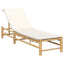 liggestol med hynder 55x199x30 cm bambus