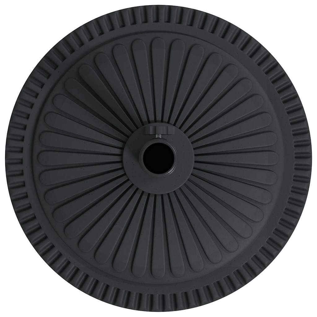 Parasolfod 15.6 kg Sort Jern Rund