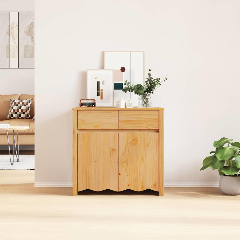 Sideboard med skuffe Drammen Egetræsfarvet 79 x 43 x 75.5 cm