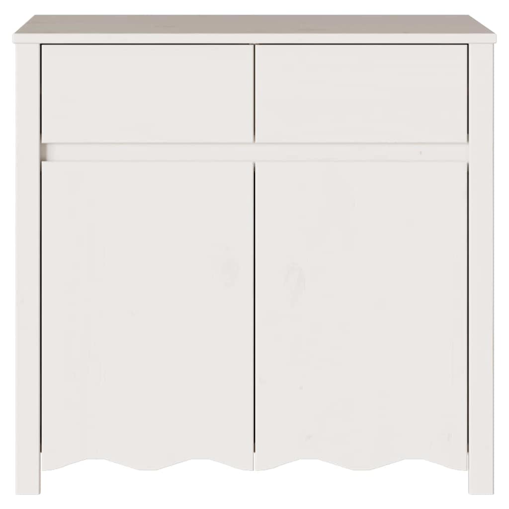 Sideboard Drammen Hvid 79 x 43 x 75.5 cm Massivt fyrretræ