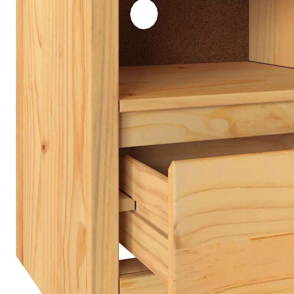 TV-skab Drammen Egetræsfarvet 99 x 43 x 55 cm Massivt fyrretræ