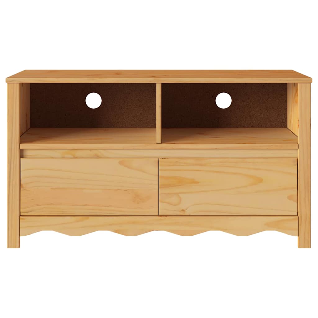 TV-skab Drammen Egetræsfarvet 99 x 43 x 55 cm Massivt fyrretræ
