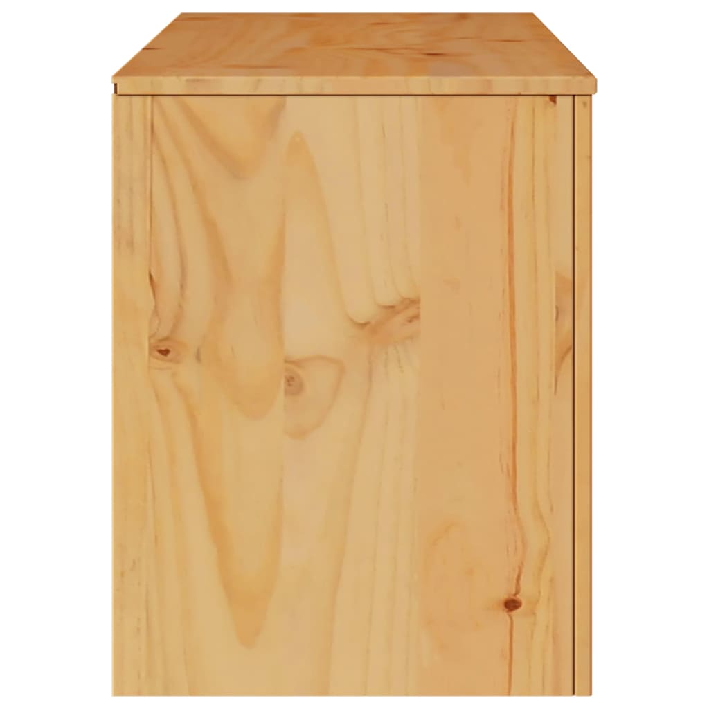 TV-skab Drammen Egetræsfarvet 99 x 43 x 55 cm Massivt fyrretræ