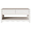 Sofabord Drammen Hvid 99 x 55 x 45 cm Massiv fyrretræ