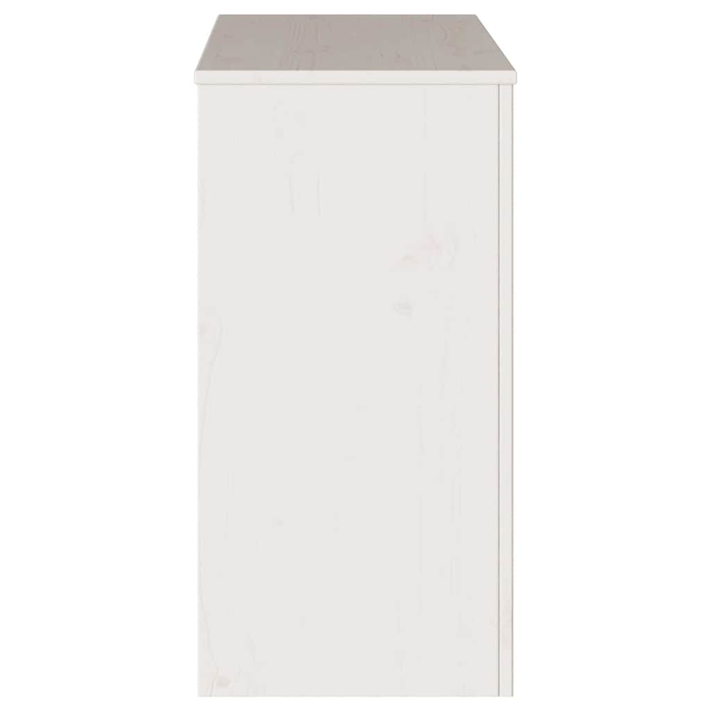 Konsolbord Drammen Hvid 89,5 x 37 x 73 cm Massiv fyrretræ
