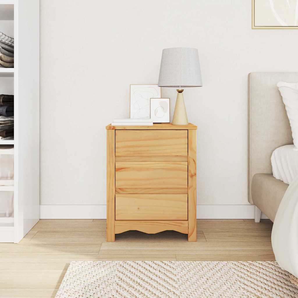 Sofabord Drammen Egetræsfarvet 45 x 35 x 56 cm Massiv fyrretræ