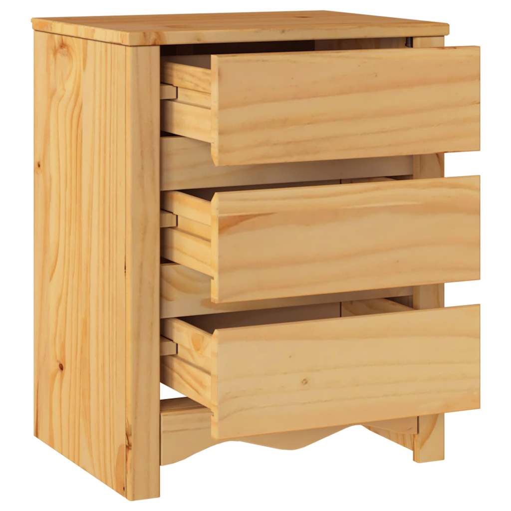 Sofabord Drammen Egetræsfarvet 45 x 35 x 56 cm Massiv fyrretræ