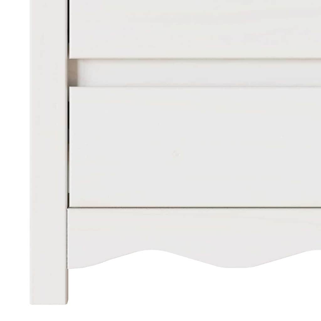Sofabord Drammen Hvid 45 x 35 x 56 cm Massiv fyrretræ