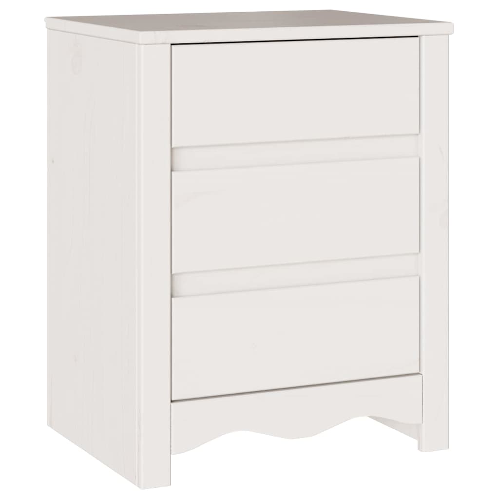 Sofabord Drammen Hvid 45 x 35 x 56 cm Massiv fyrretræ