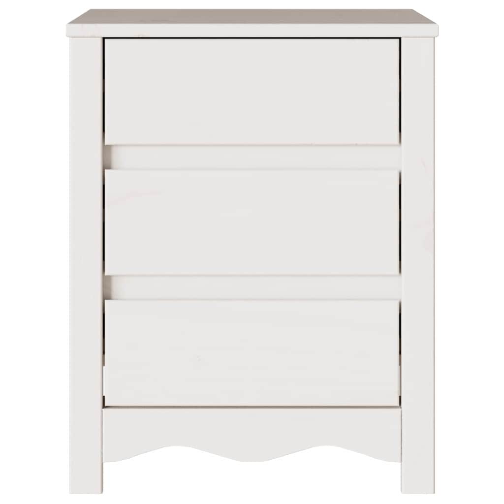 Sofabord Drammen Hvid 45 x 35 x 56 cm Massiv fyrretræ