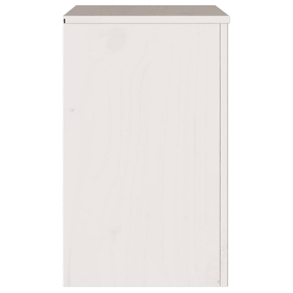Sofabord Drammen Hvid 45 x 35 x 56 cm Massiv fyrretræ