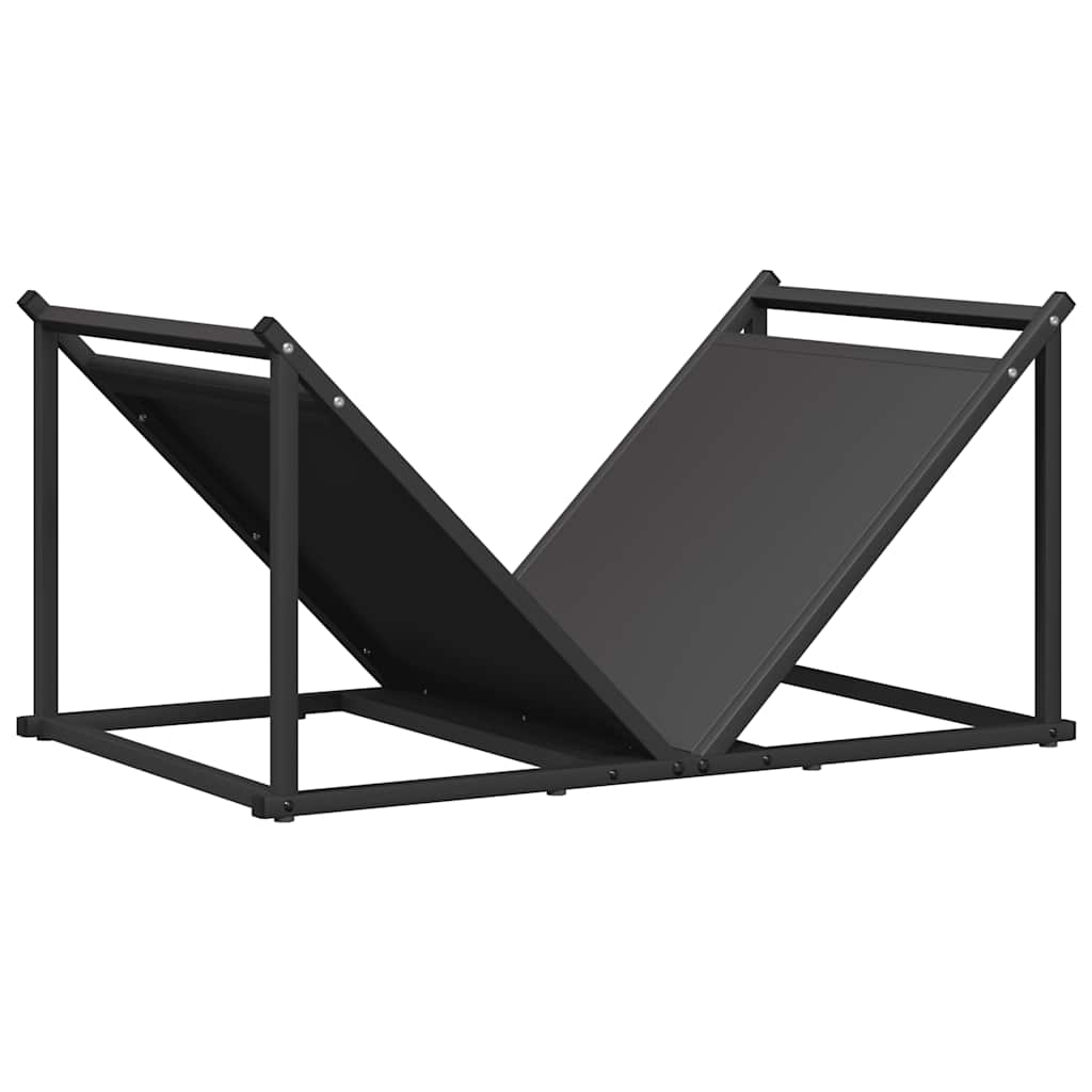 brændestativ 70x43x34,5 cm koldvalset stål sort
