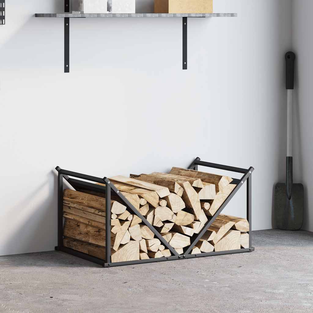 brændestativ 70x43x34,5 cm koldvalset stål sort