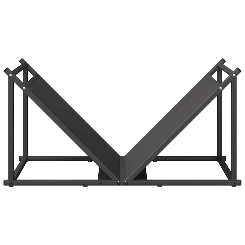 brændestativ 70x43x34,5 cm koldvalset stål sort