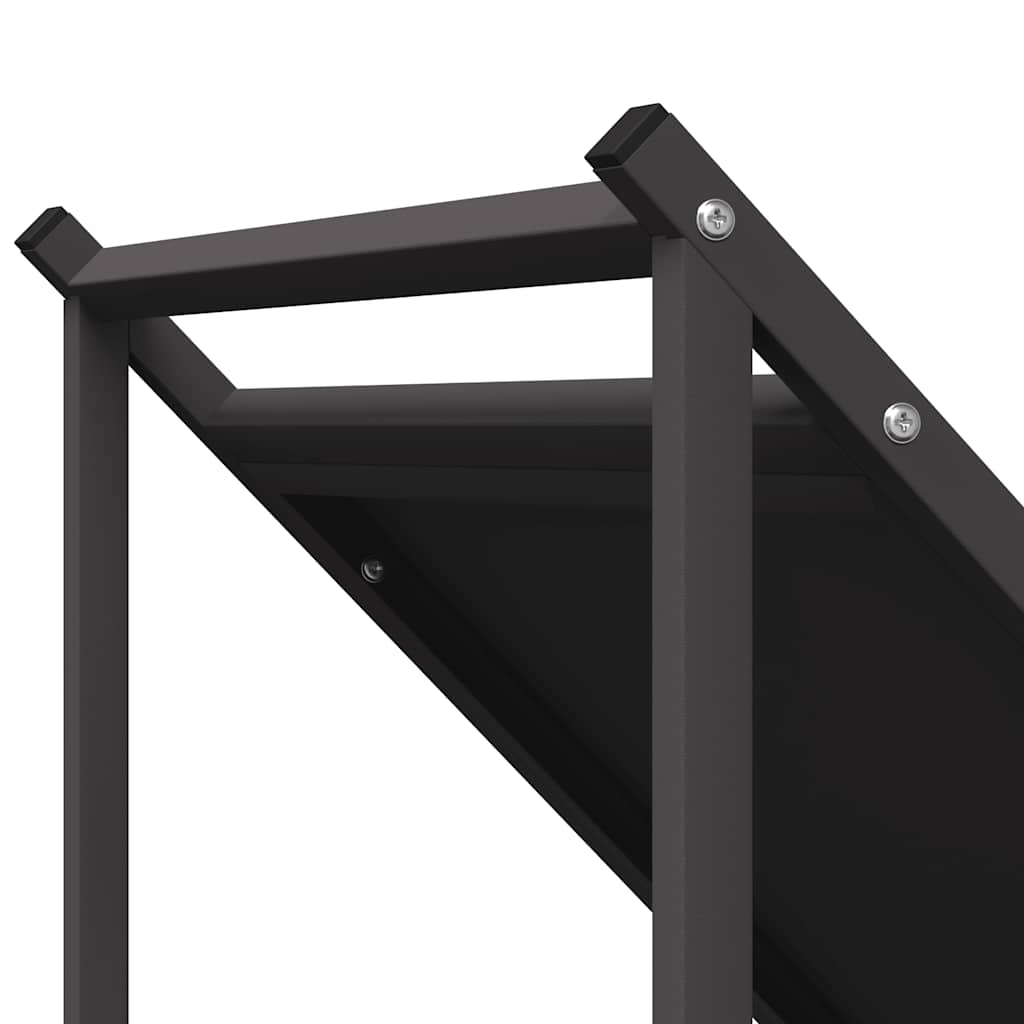 brændestativ 70x43x34,5 cm koldvalset stål sort