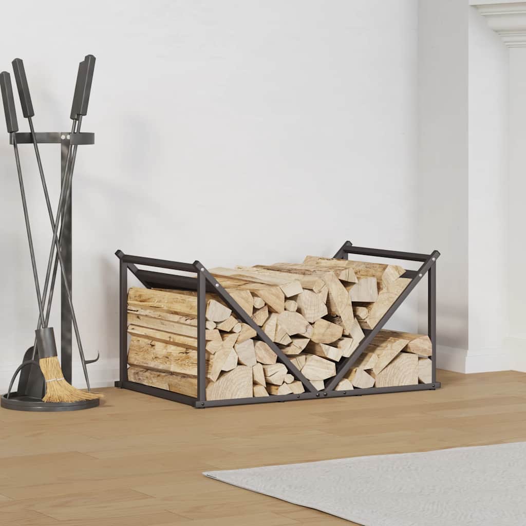 brændestativ 70x43x34,5 cm koldvalset stål sort