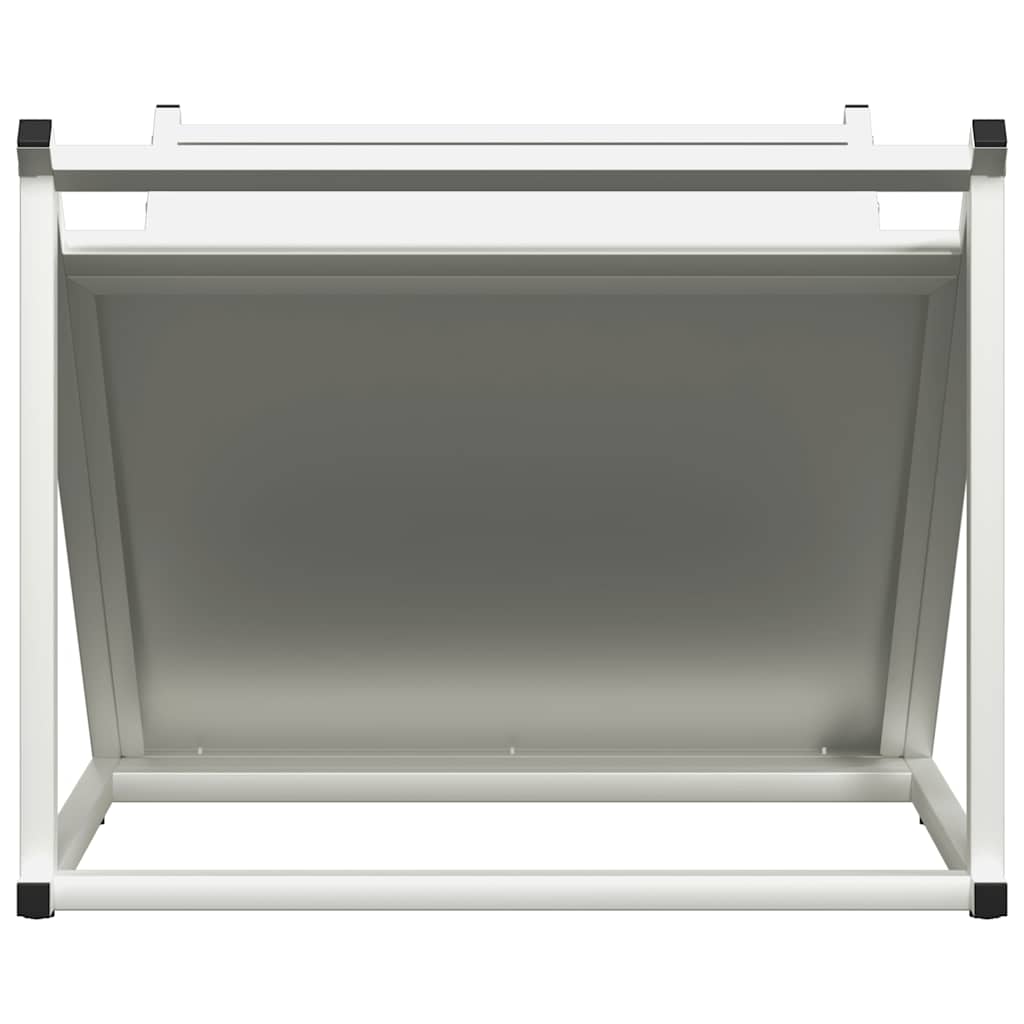 brændestativ 70x43x34,5 cm koldvalset stål hvid