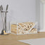 brændestativ 70x43x34,5 cm koldvalset stål hvid