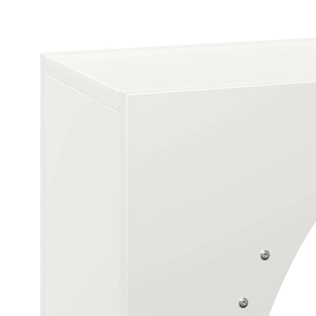 brændestativ 50x23x100 cm koldvalset stål hvid