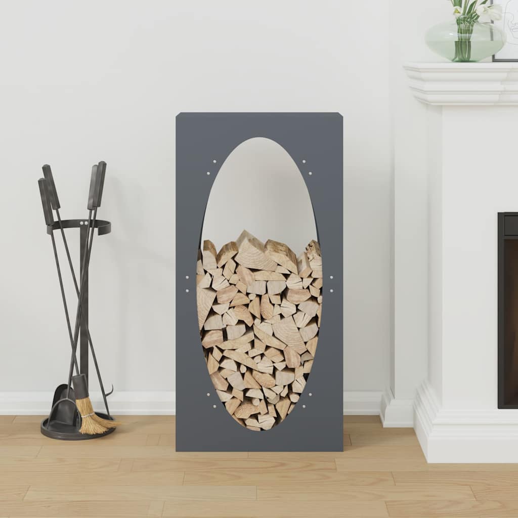 brændestativ 50x23x100 cm koldvalset stål antracitgrå