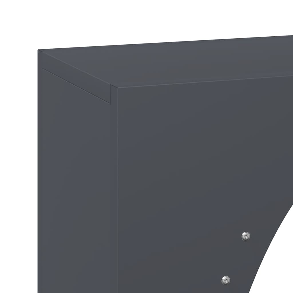 brændestativ 50x23x100 cm koldvalset stål antracitgrå