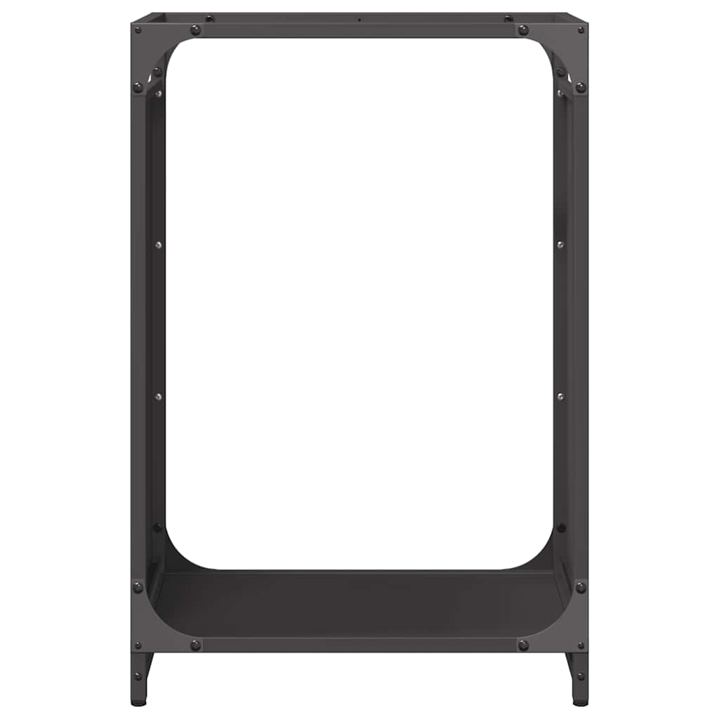 brændestativ 44x28x65 cm koldvalset stål sort