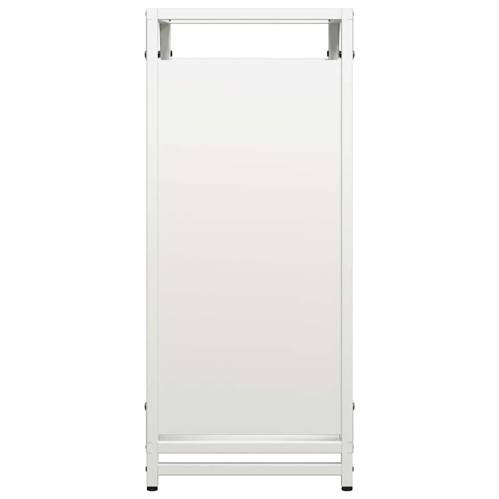 brændestativ 44x28x65 cm koldvalset stål hvid