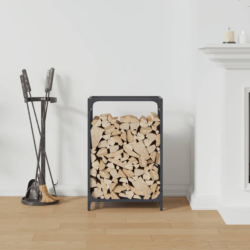 brændestativ 44x28x65 cm koldvalset stål antracitgrå