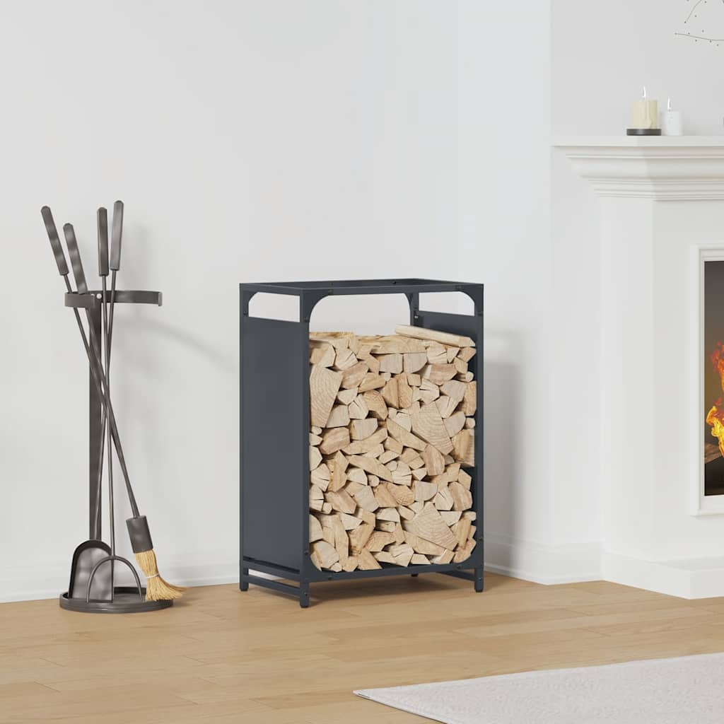 brændestativ 44x28x65 cm koldvalset stål antracitgrå
