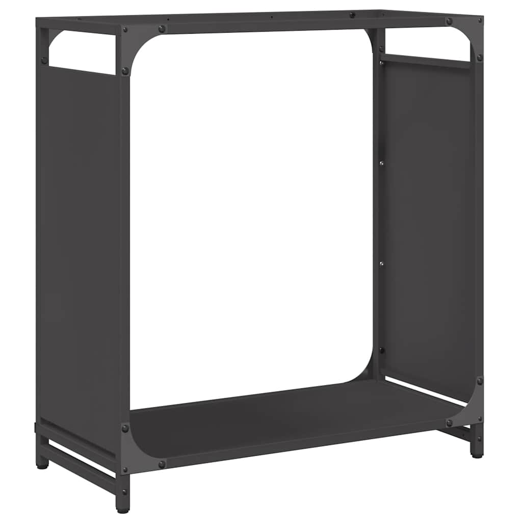brændestativ 60x28x65 cm koldvalset stål sort