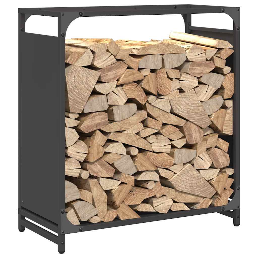 brændestativ 60x28x65 cm koldvalset stål sort