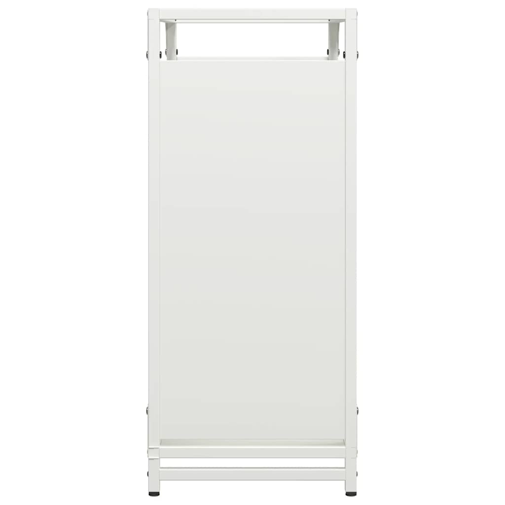 brændestativ 60x28x65 cm koldvalset stål hvid