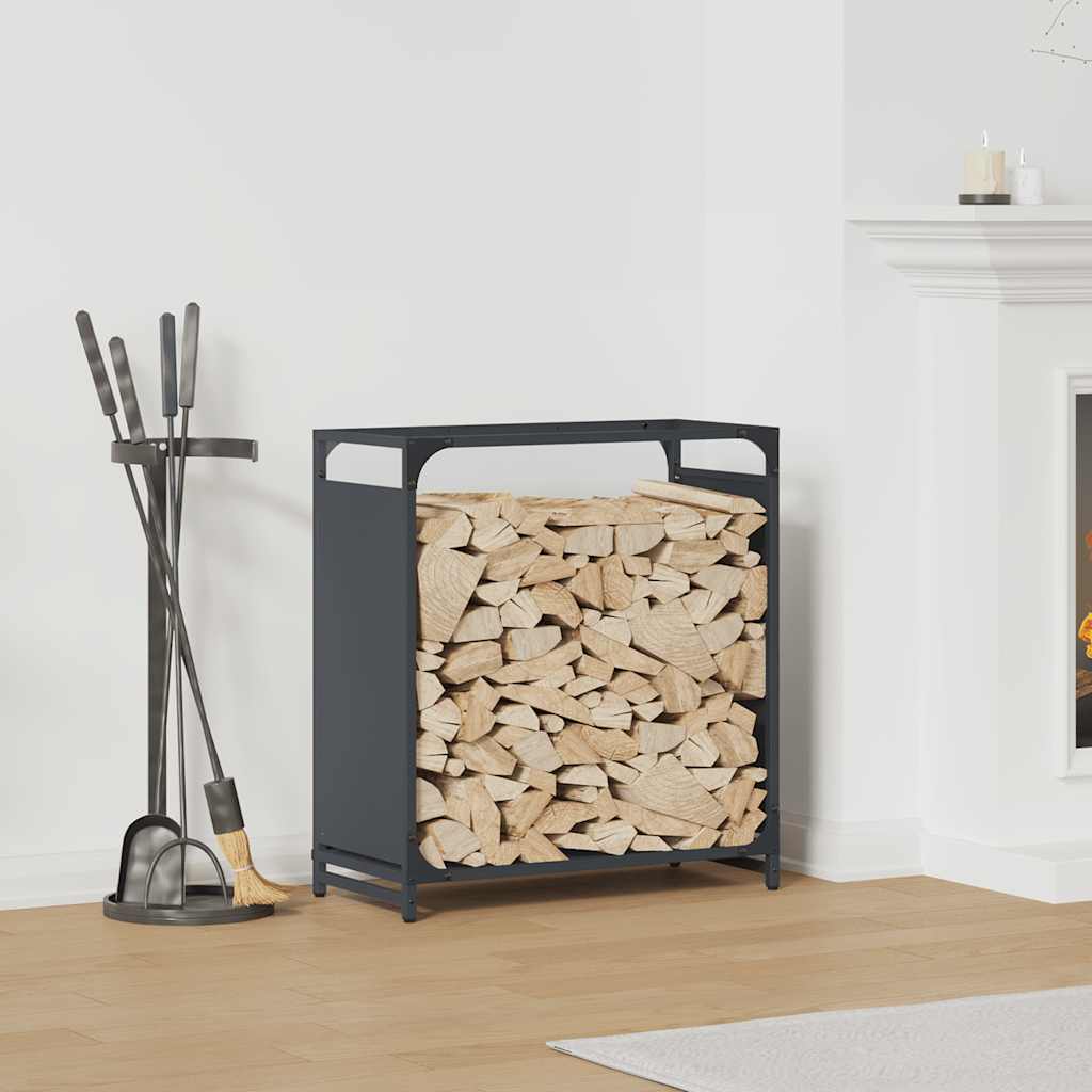 brændestativ 60x28x65 cm koldvalset stål antracitgrå