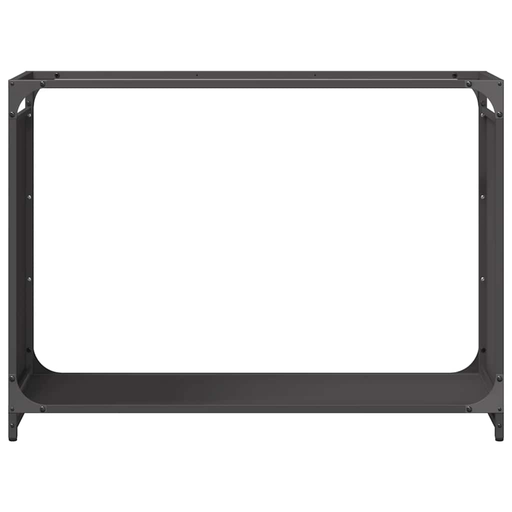 brændestativ 90x28x65 cm koldvalset stål sort