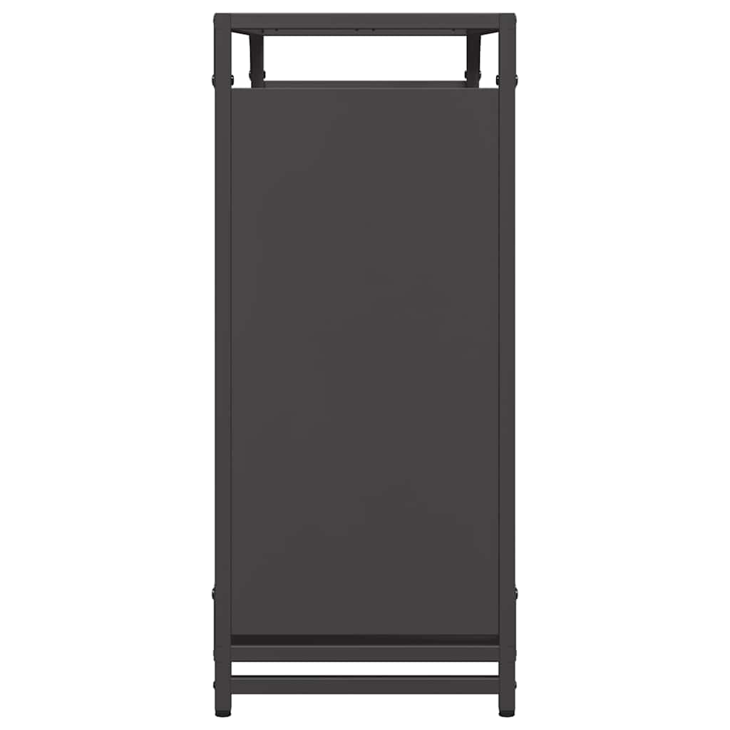 brændestativ 90x28x65 cm koldvalset stål sort
